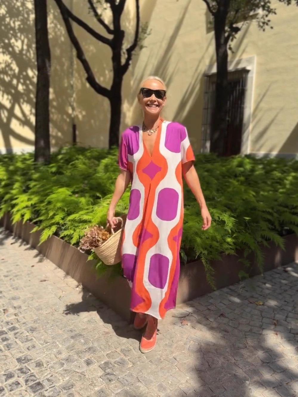 Women's V-Neck Loose Vacation Dress