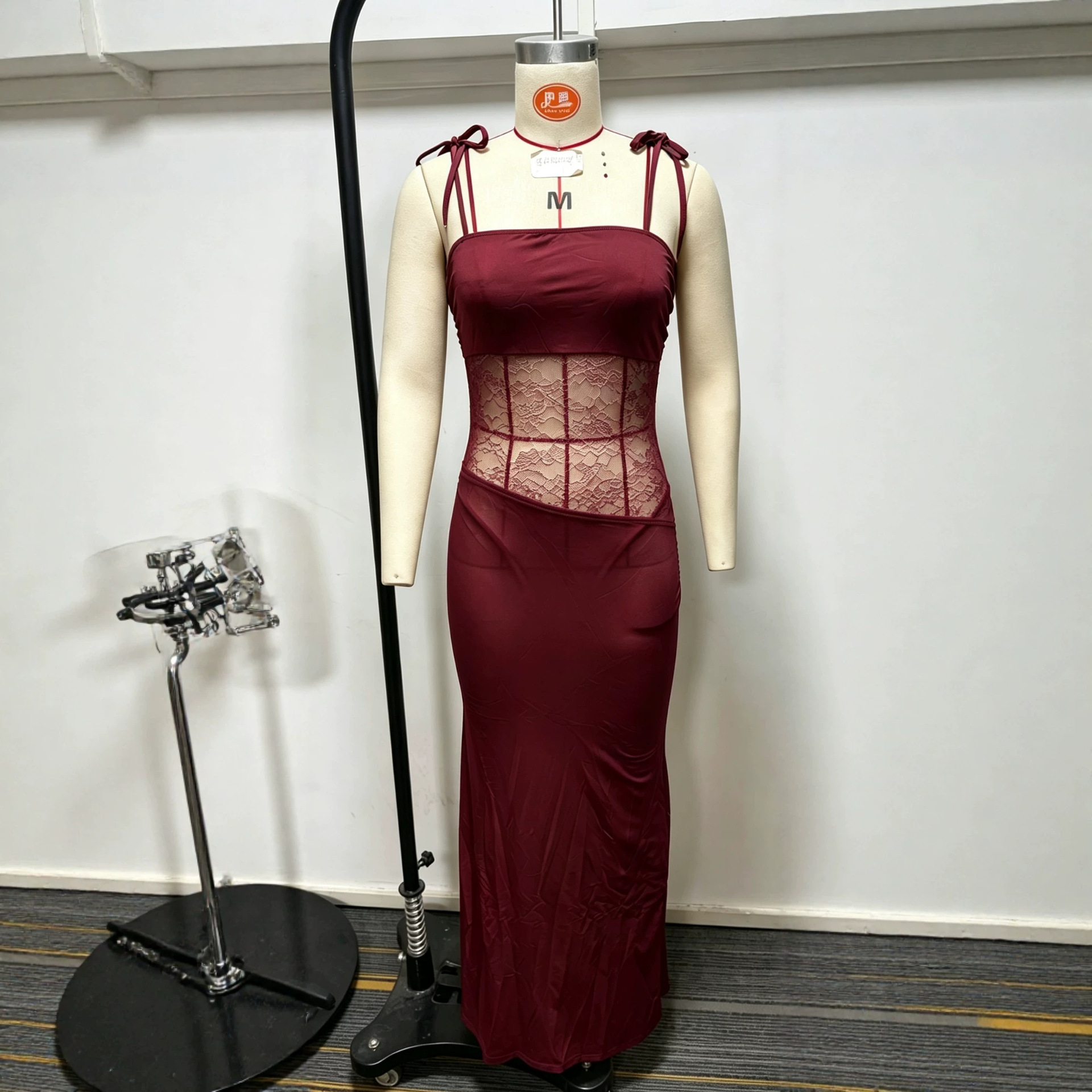Women's Sexy Sleeveless Crop Top and Midi Skirt Set