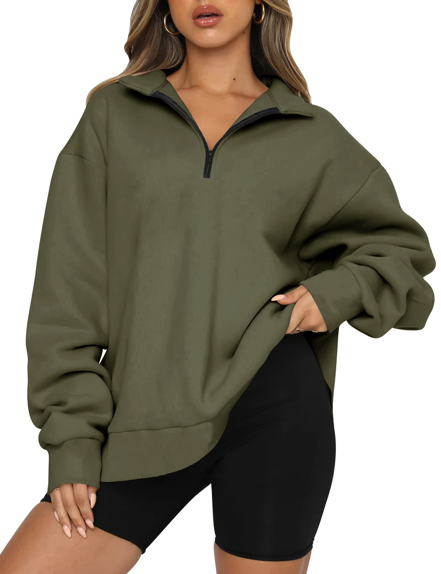 Women's Casual Long-Sleeve Pullover Sweatshirt