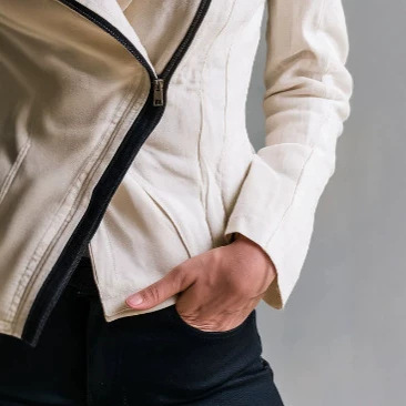 Asymmetric Zip Jacket Casual Fashion
