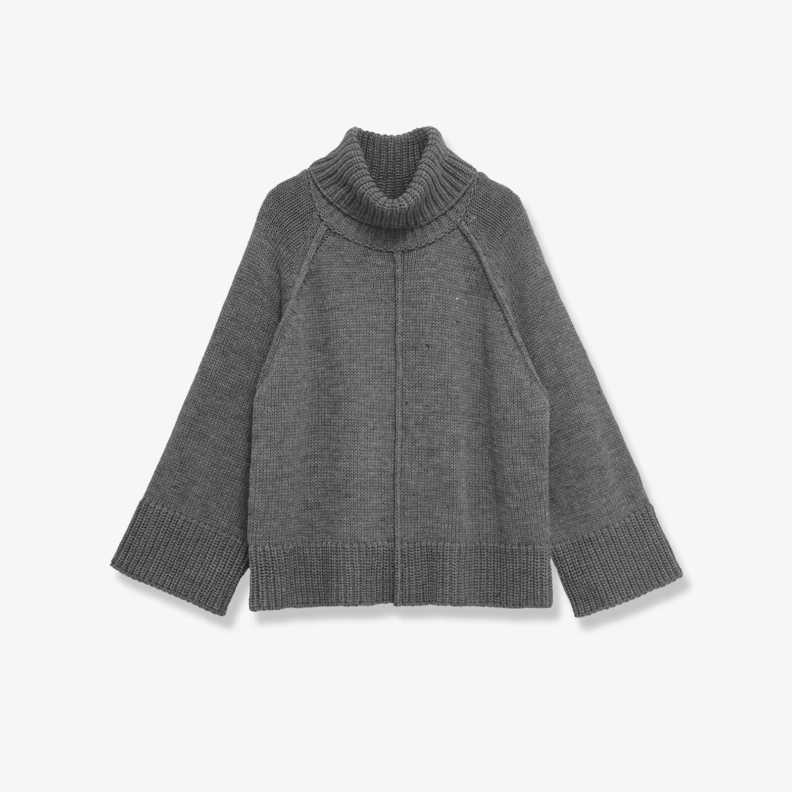Women's Casual Loose Stand Collar Knit Sweater