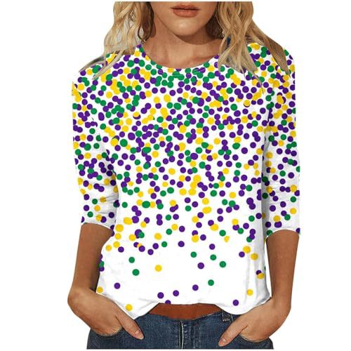 Women's Wine Bottle Ribbon Polka Dot Bouquet Print Crewneck Sweatshirt