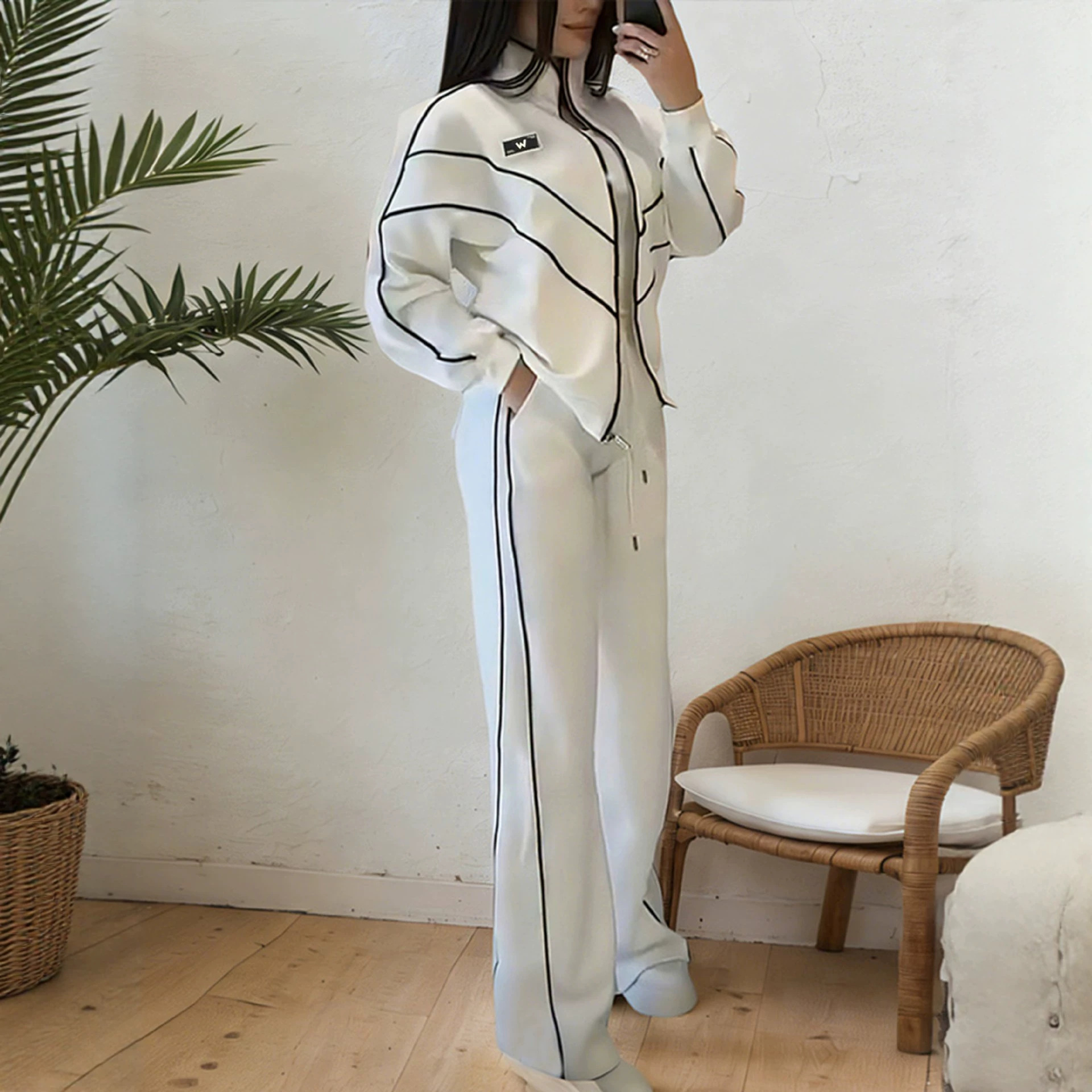 Men's Two-Piece Tracksuit with Jacket and Casual Pants