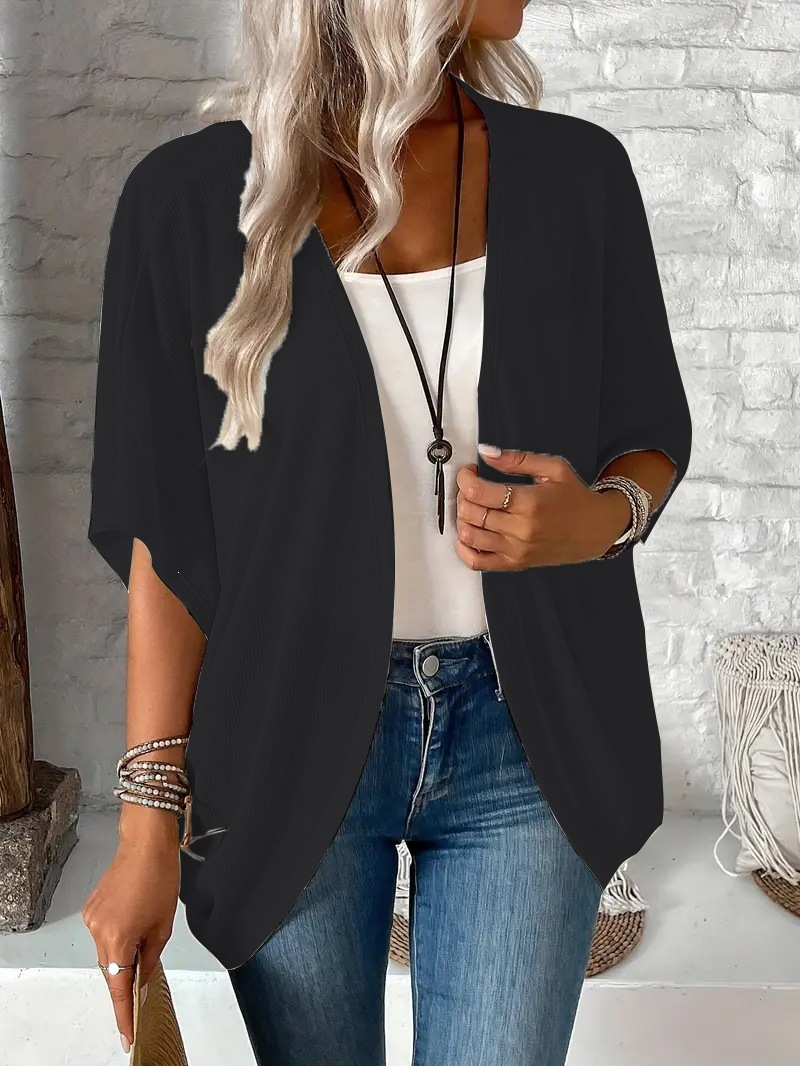 Women's Plus Size Knit Cardigan Long Sleeve Casual