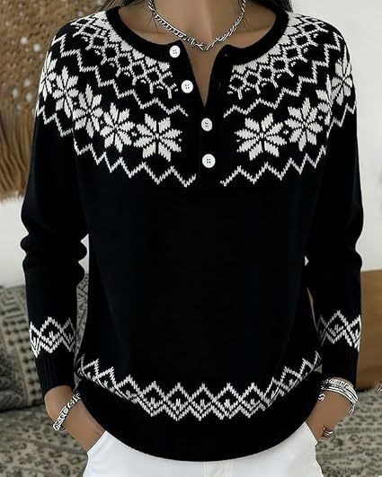 Women's Vintage Floral Print Button Sweatshirt
