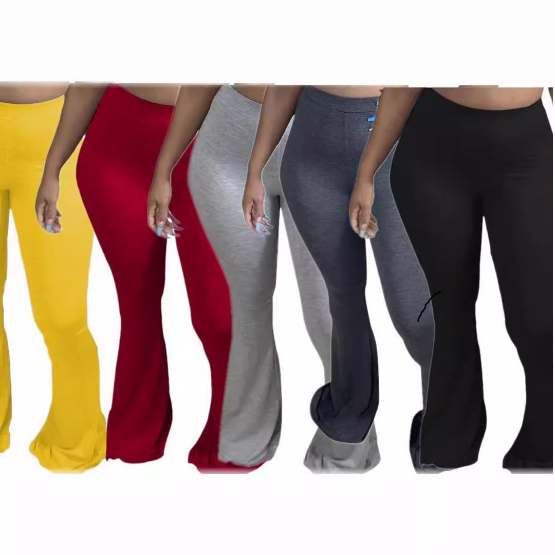 Women's Urban Casual Flared Pants Lightweight Polyester