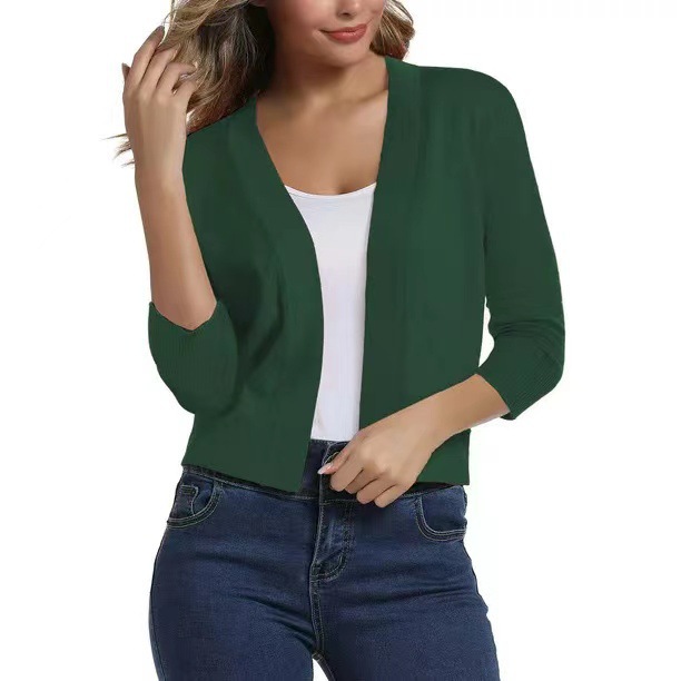 Women's Elegant Short Knit Cardigan Sweater