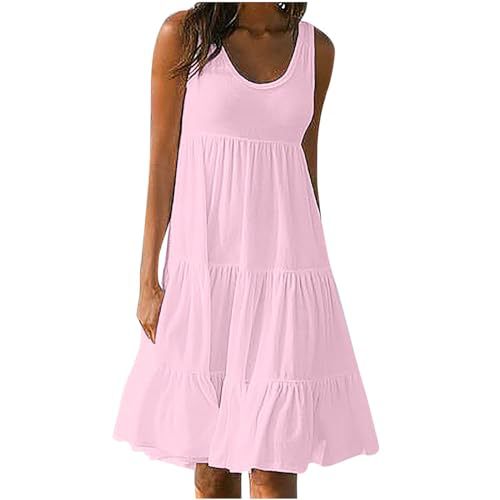 Women's Floral Print Ruched Bodycon Midi Dress Sleeveless Round Neck