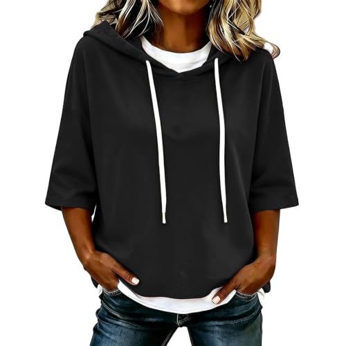 Women's Solid Print Casual Hoodie