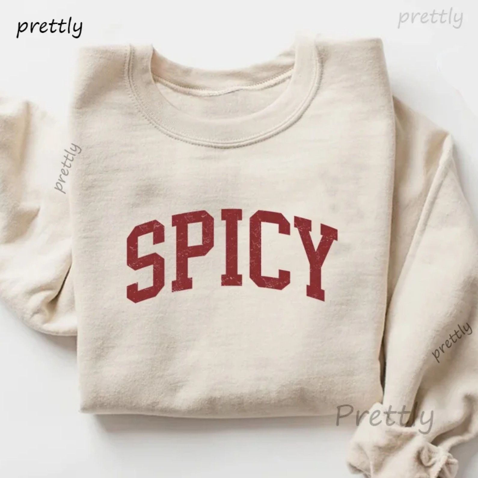 Women's Letter Print Crewneck Sweatshirt