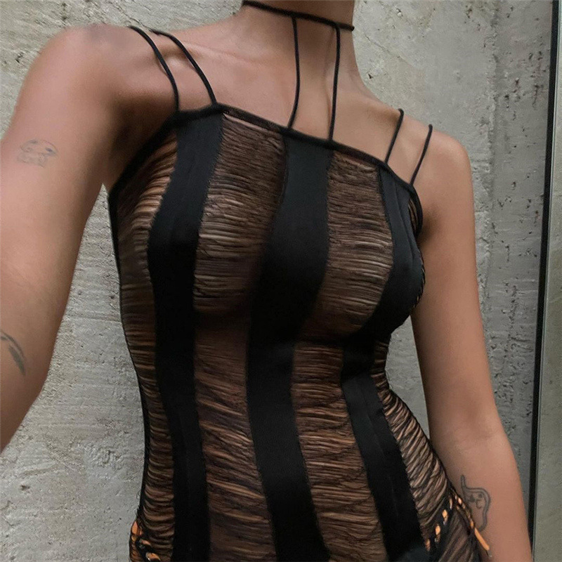 Women's Sleeveless Cutout Backless Sexy Slim Jumpsuit