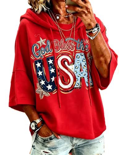 Women's Star Print Casual Hoodie