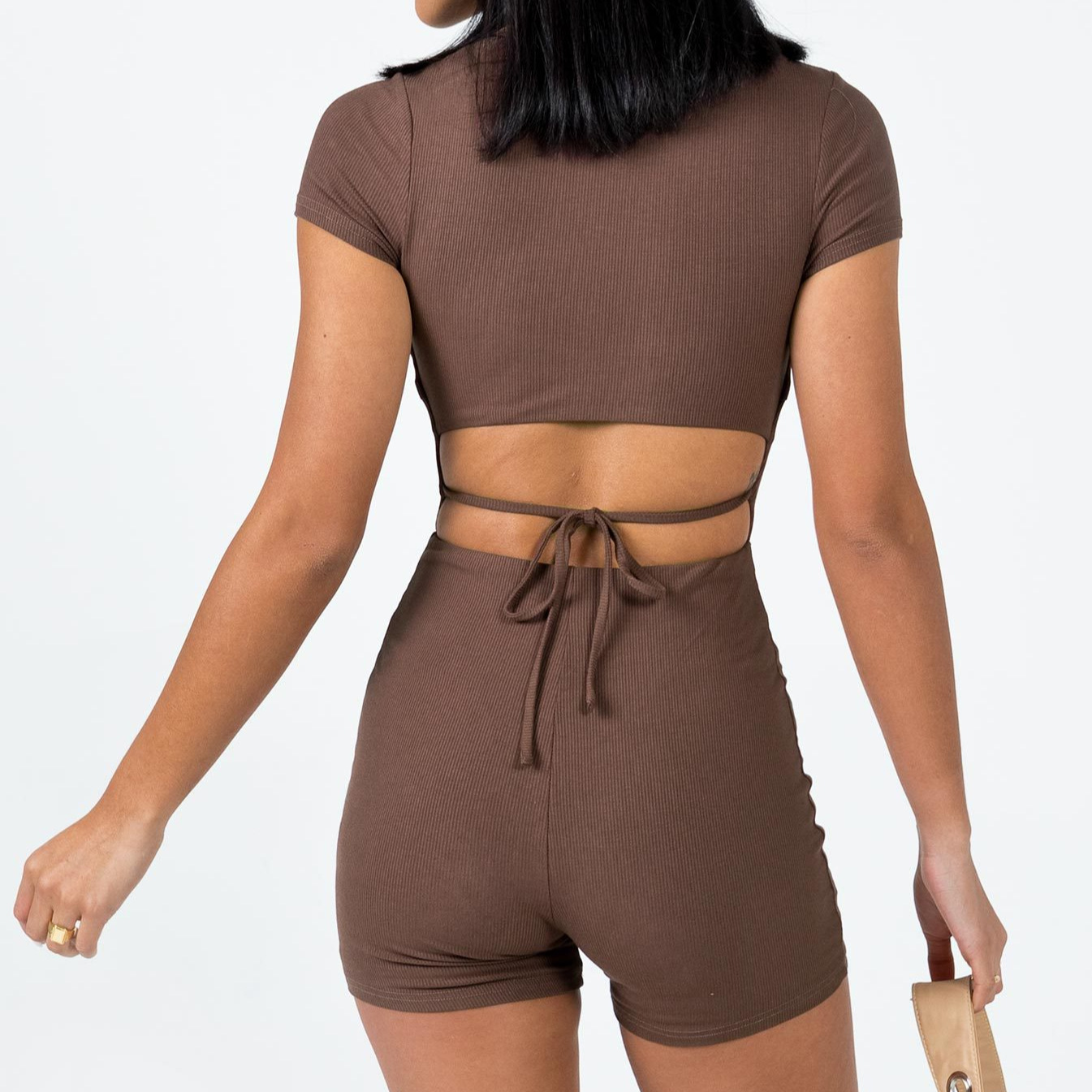 Women's Summer Bodycon Romper High Waist Shorts