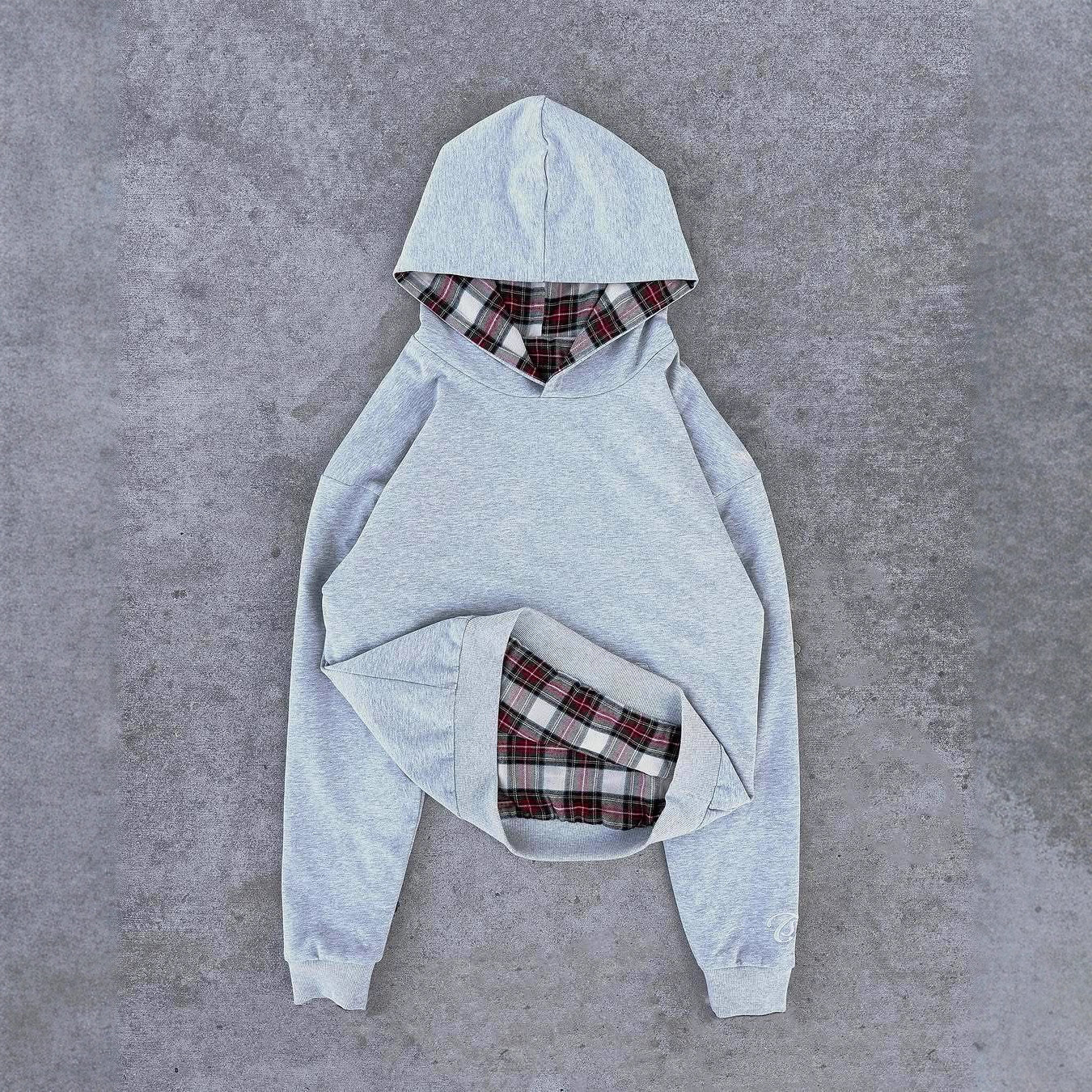 American High Street Reversible Plaid Hoodie