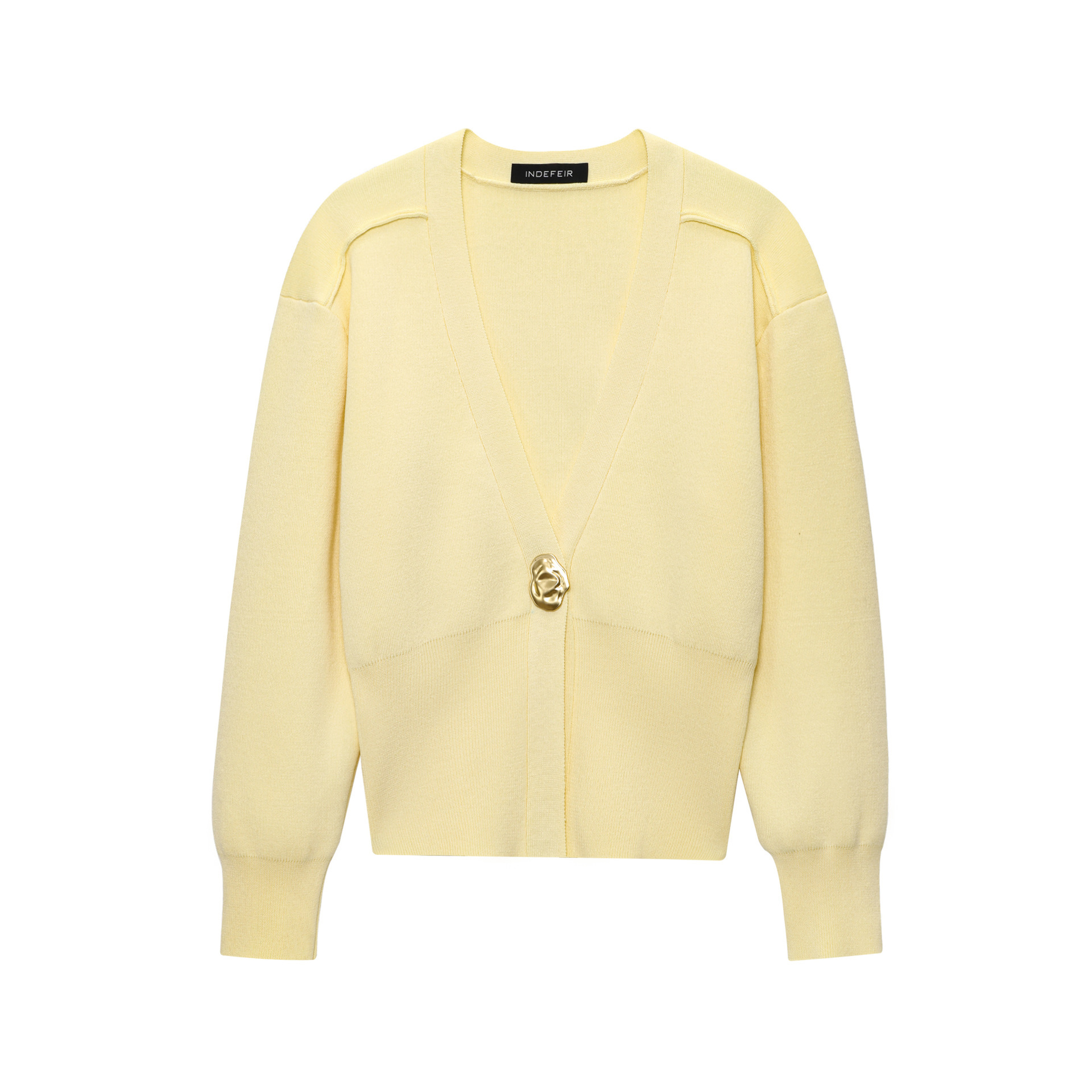 Women's V-Neck Knit Cardigan Long Sleeve Button-Up