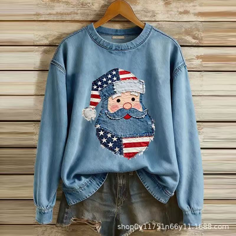 Women's Christmas Animal Print Sweatshirt