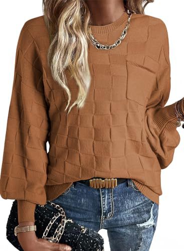 Women's Crewneck Long Sleeve Knit Sweater