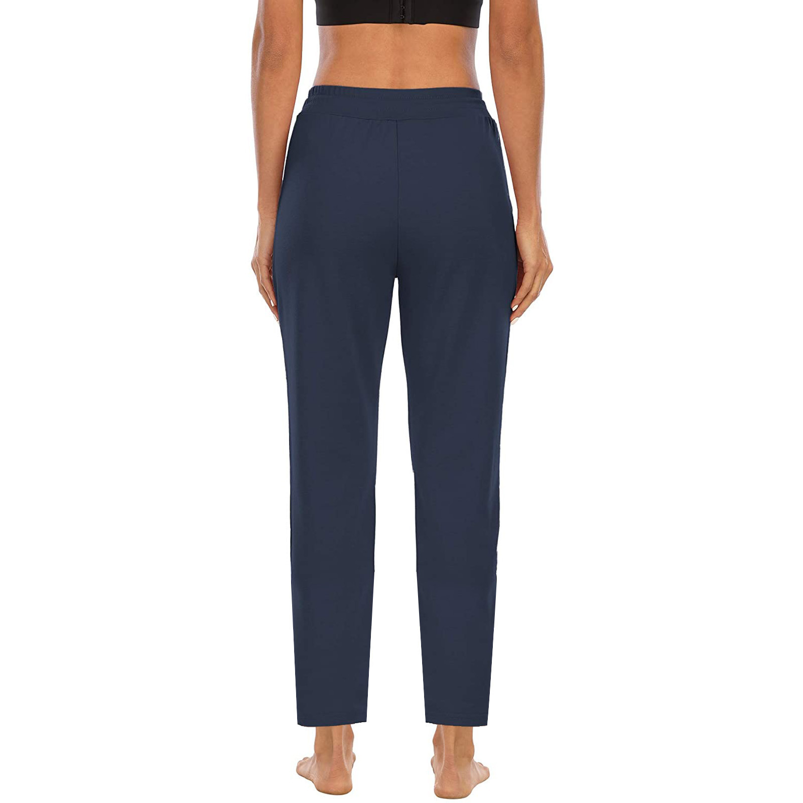 Women's Solid Color High-Waist Pocket Yoga Pants