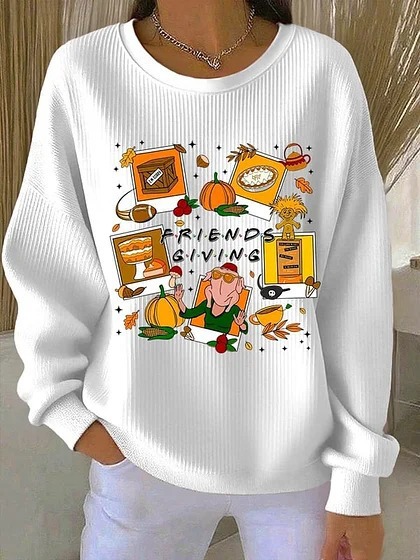 Women's Animal Wine Glass Paw Print Heart Print Crewneck Sweatshirt