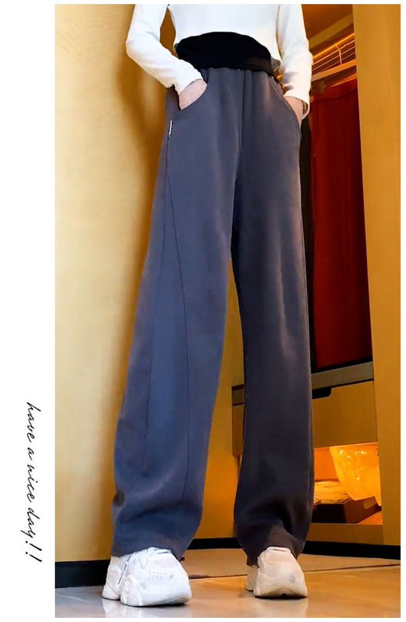 High-Waist Wide-Leg Banana Pants for Women Casual Loose Fit