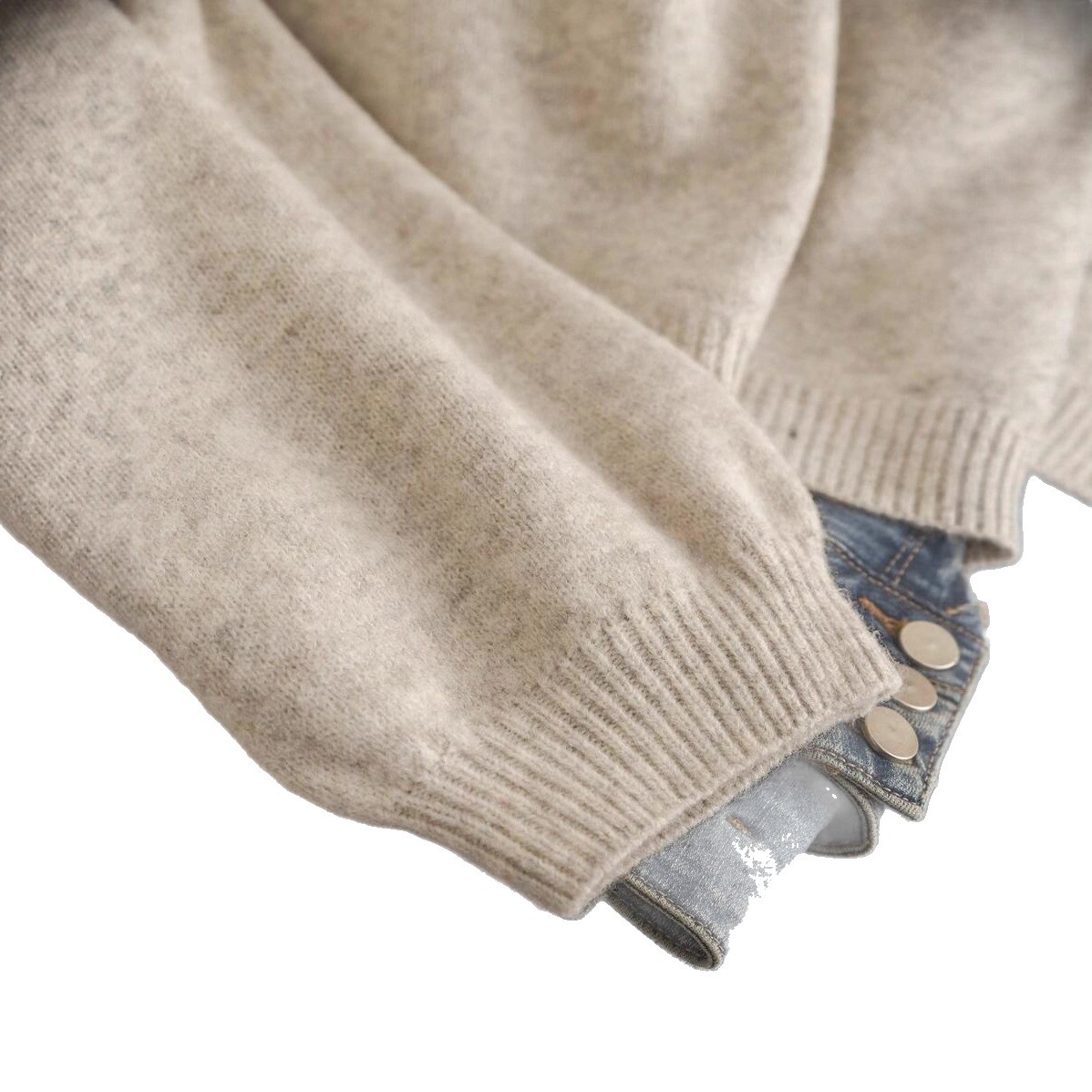 Bow Knit Cardigan Loose Slouchy Sweater