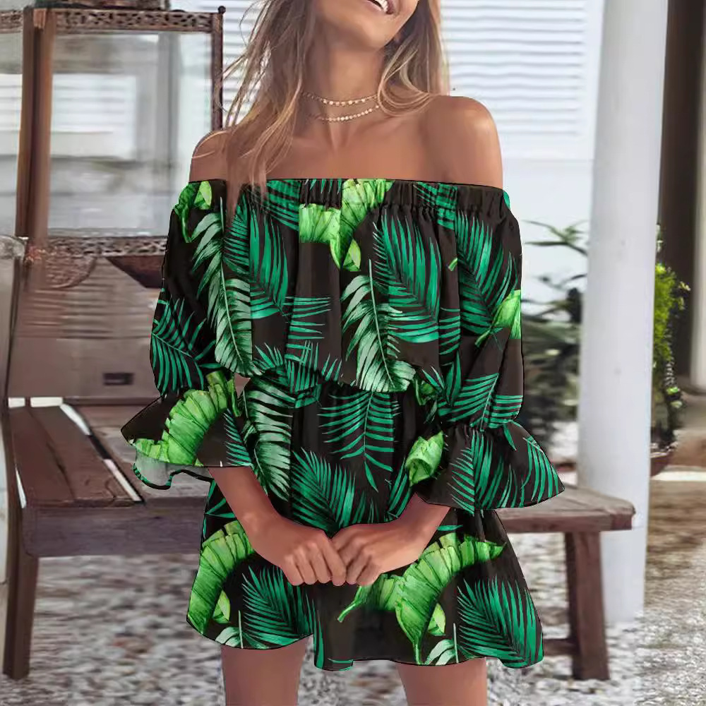 Sexy Off-Shoulder Floral Print Dress