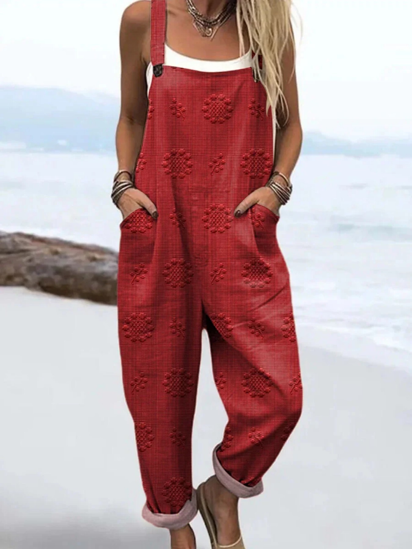 Women's Retro Solid Color Casual Midi Dress