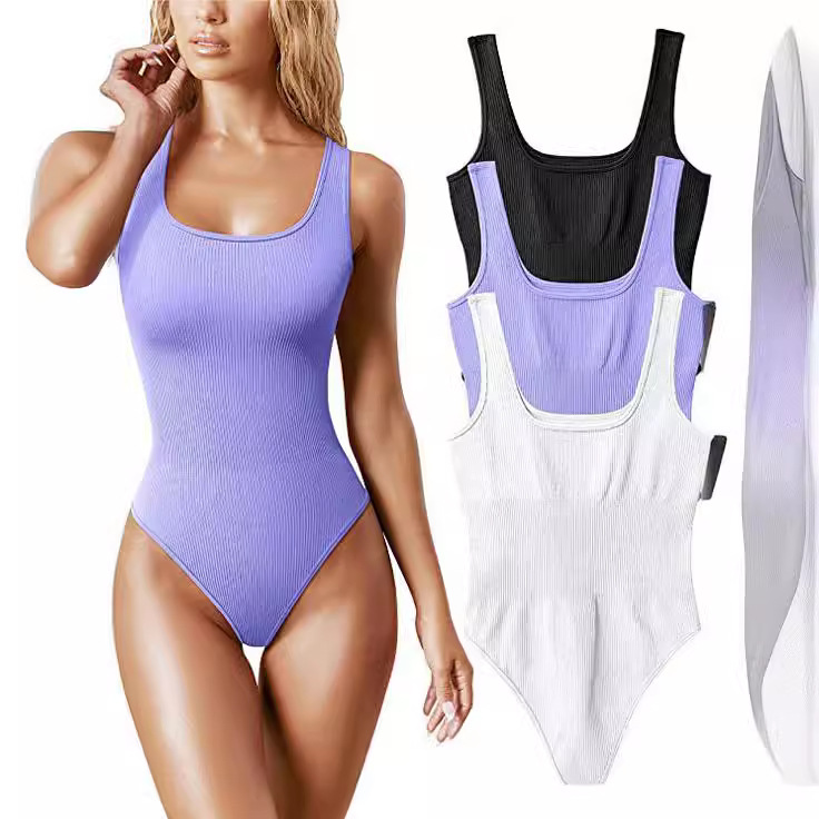 Women's Low-Cut Sleeveless Bodysuit