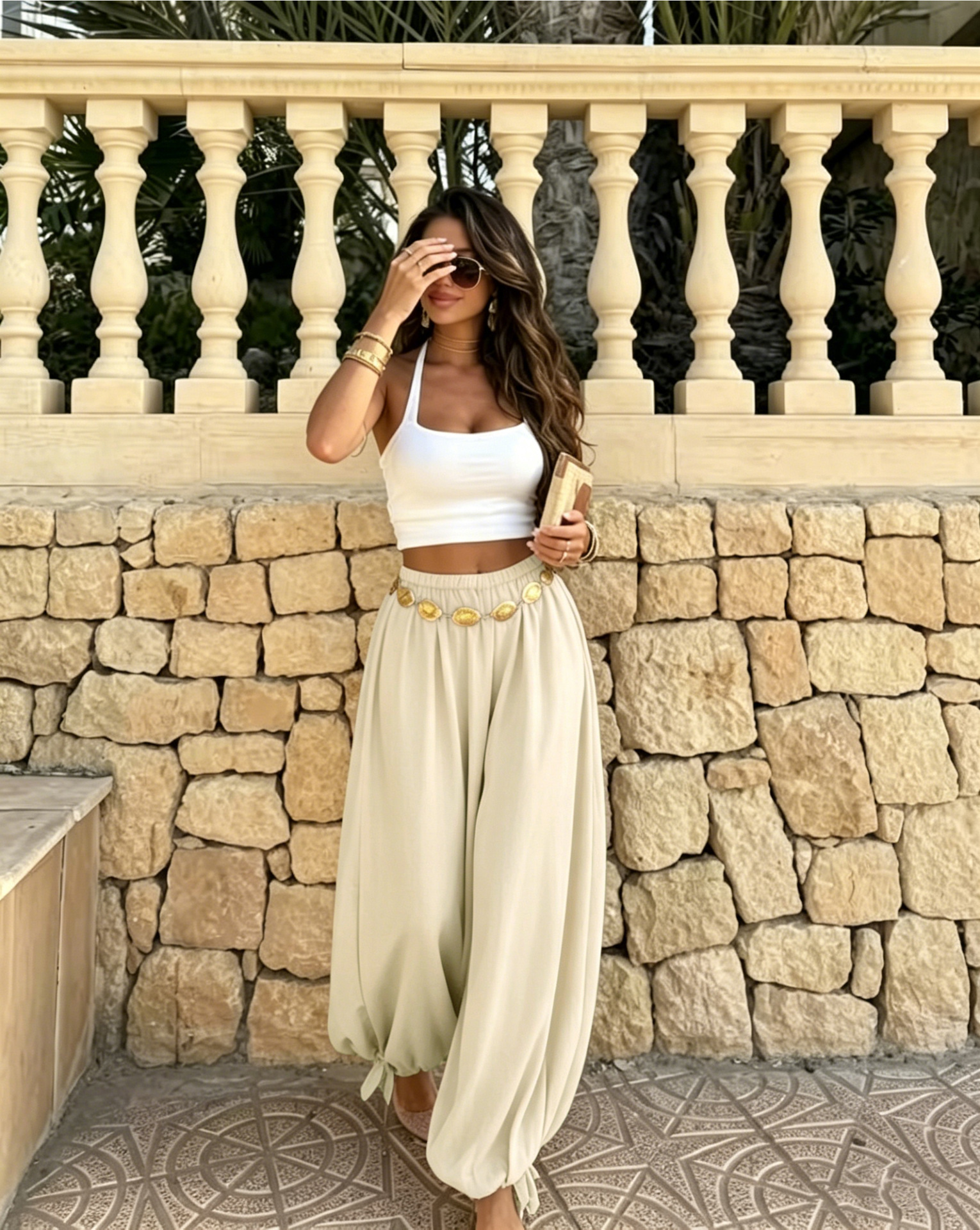 Women's Casual Loose Vintage Lantern Pants