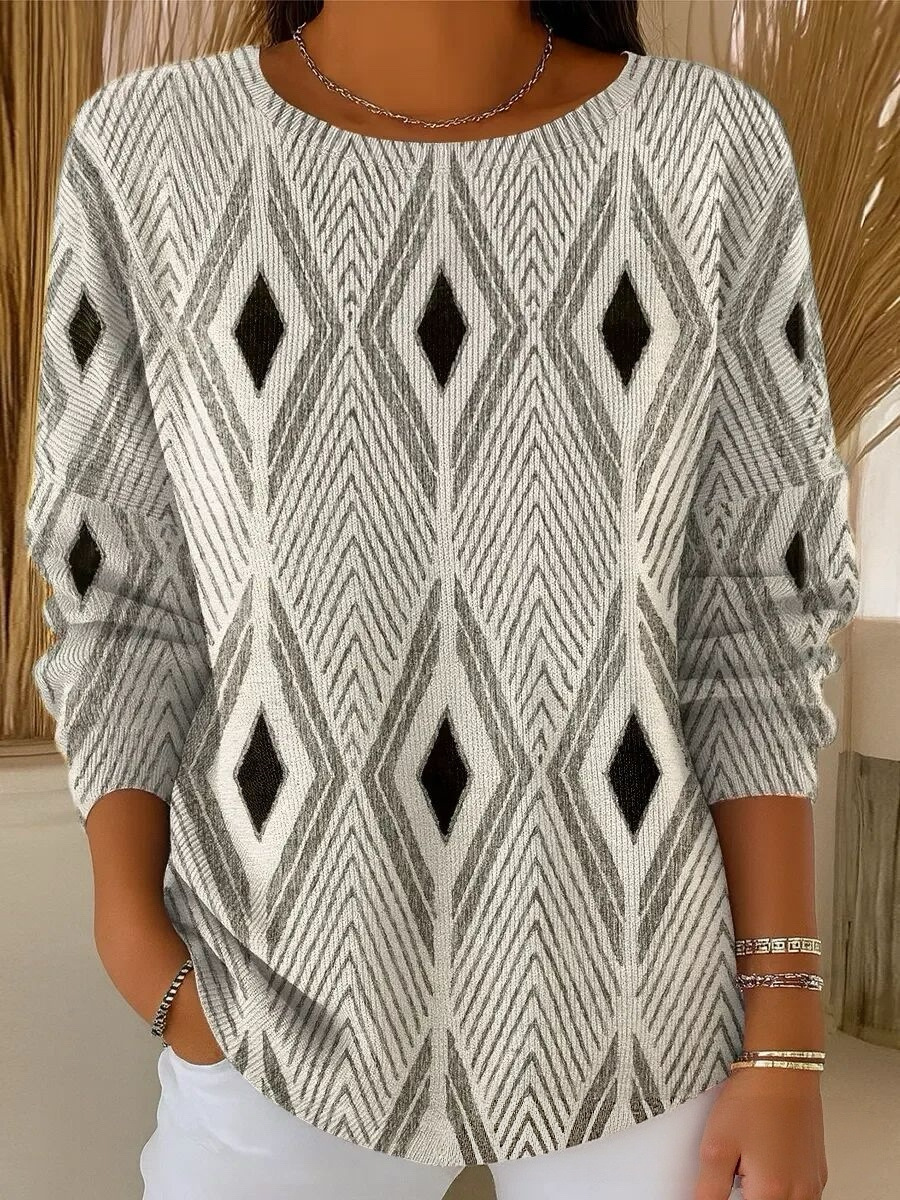 Women's Ancient Tribal Mystic Print Crewneck Sweatshirt