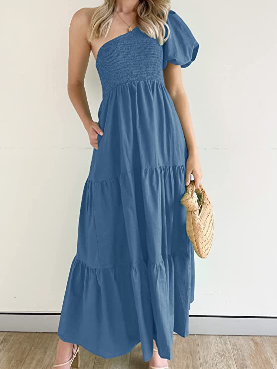 Boho Sleeveless High-Waist Midi Dress