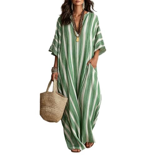 Women's Elegant Print Casual Dress with 3D Pattern, Deep V-Neck, Mid-Length, Polyester