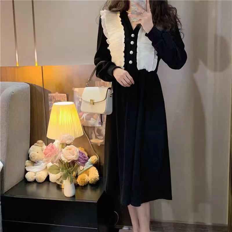 Plus Size Ruffle Waist-Cinching Midi Dress