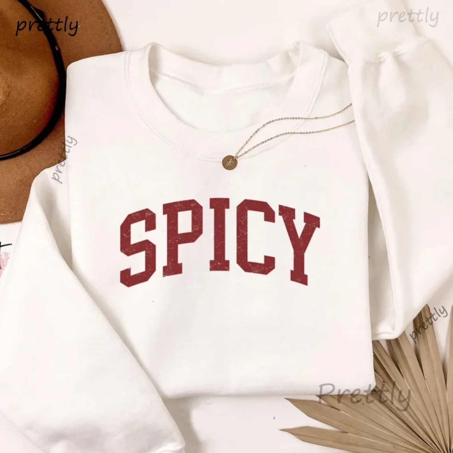 Women's Letter Print Crewneck Sweatshirt