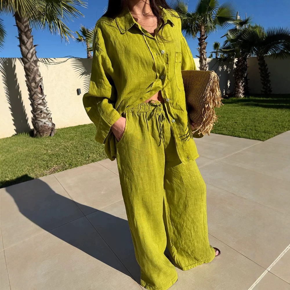 Resort-Style Casual Two-Piece Set
