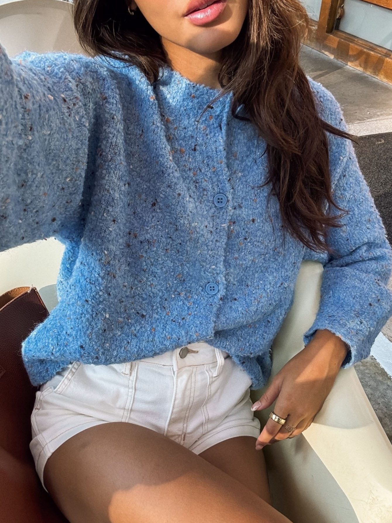 Women's Colorful Polka Dot Patchwork Pullover Knit Sweater