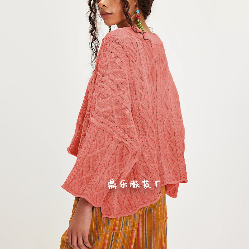 Women's Cropped Crewneck Knit Sweater