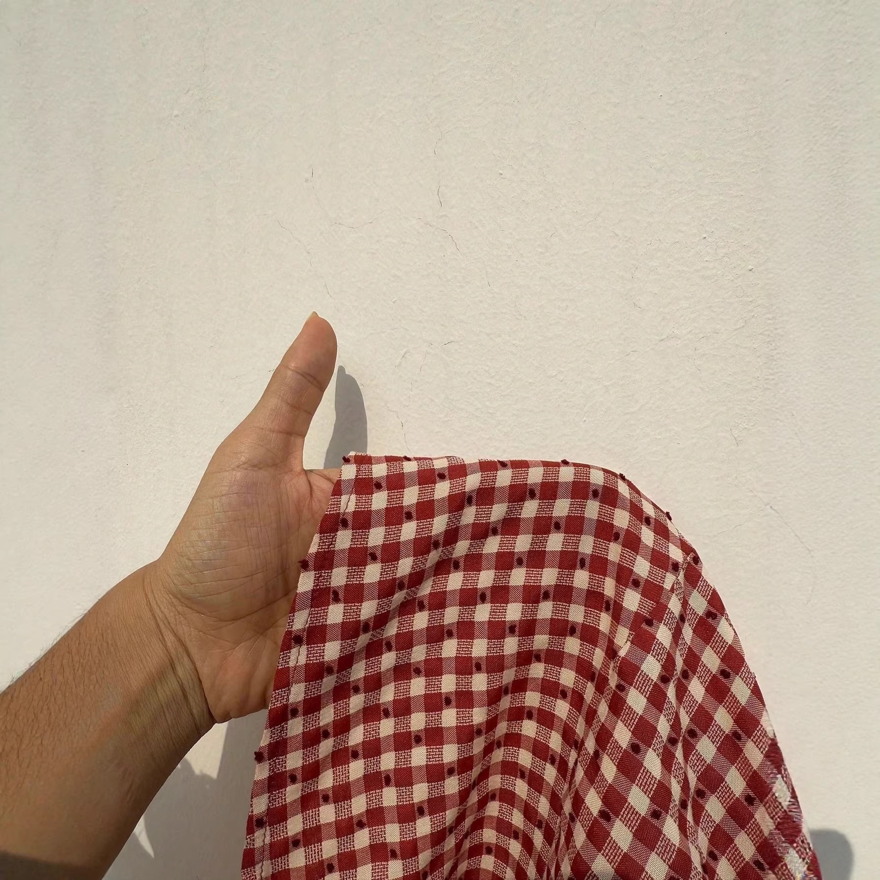 French Vintage Plaid Sleeveless A-Line Mini Dress