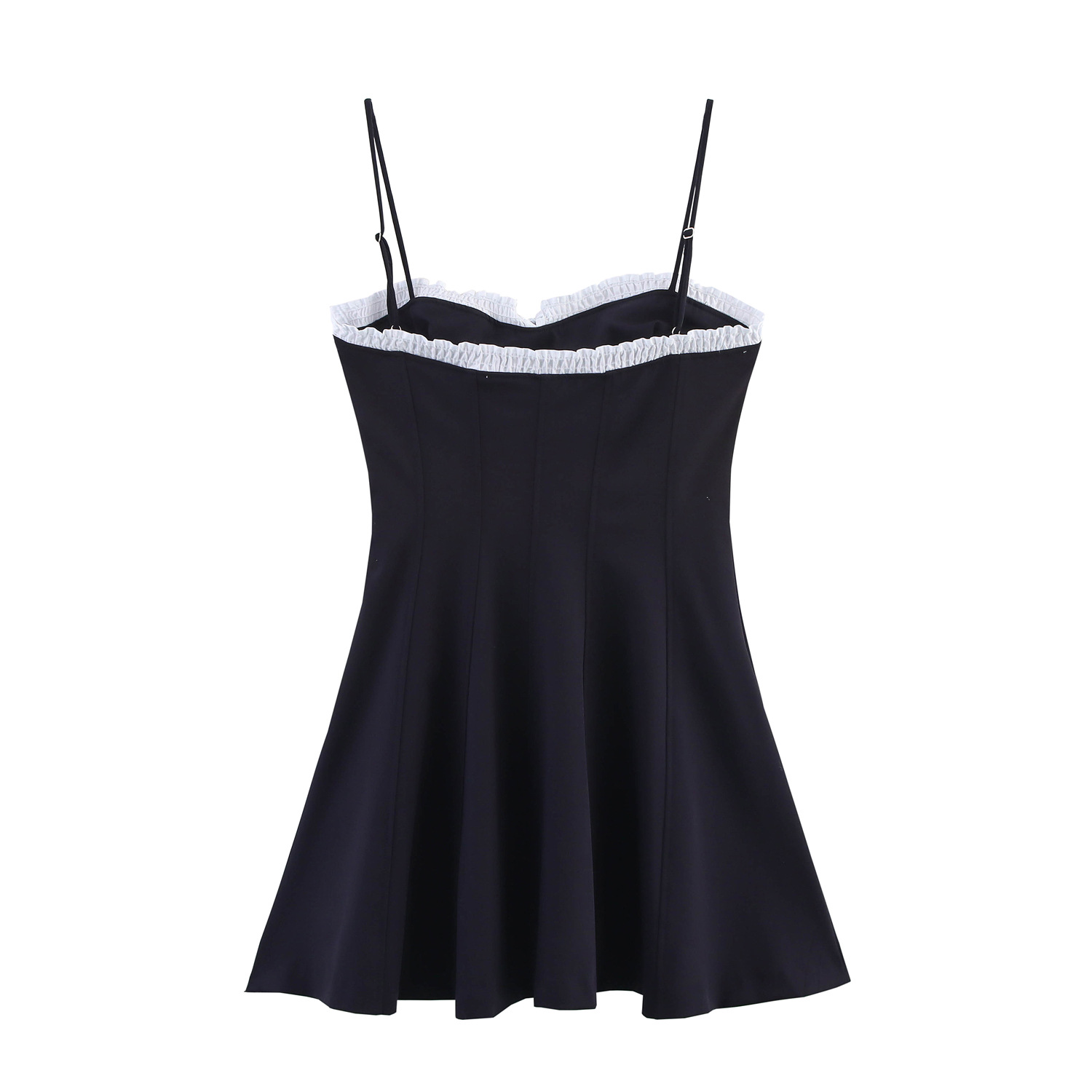 Women's Solid Color Bow Tie Short Dress