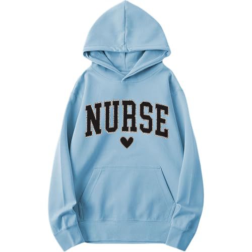 Women's Nurse Heart Print Casual Sweatshirt