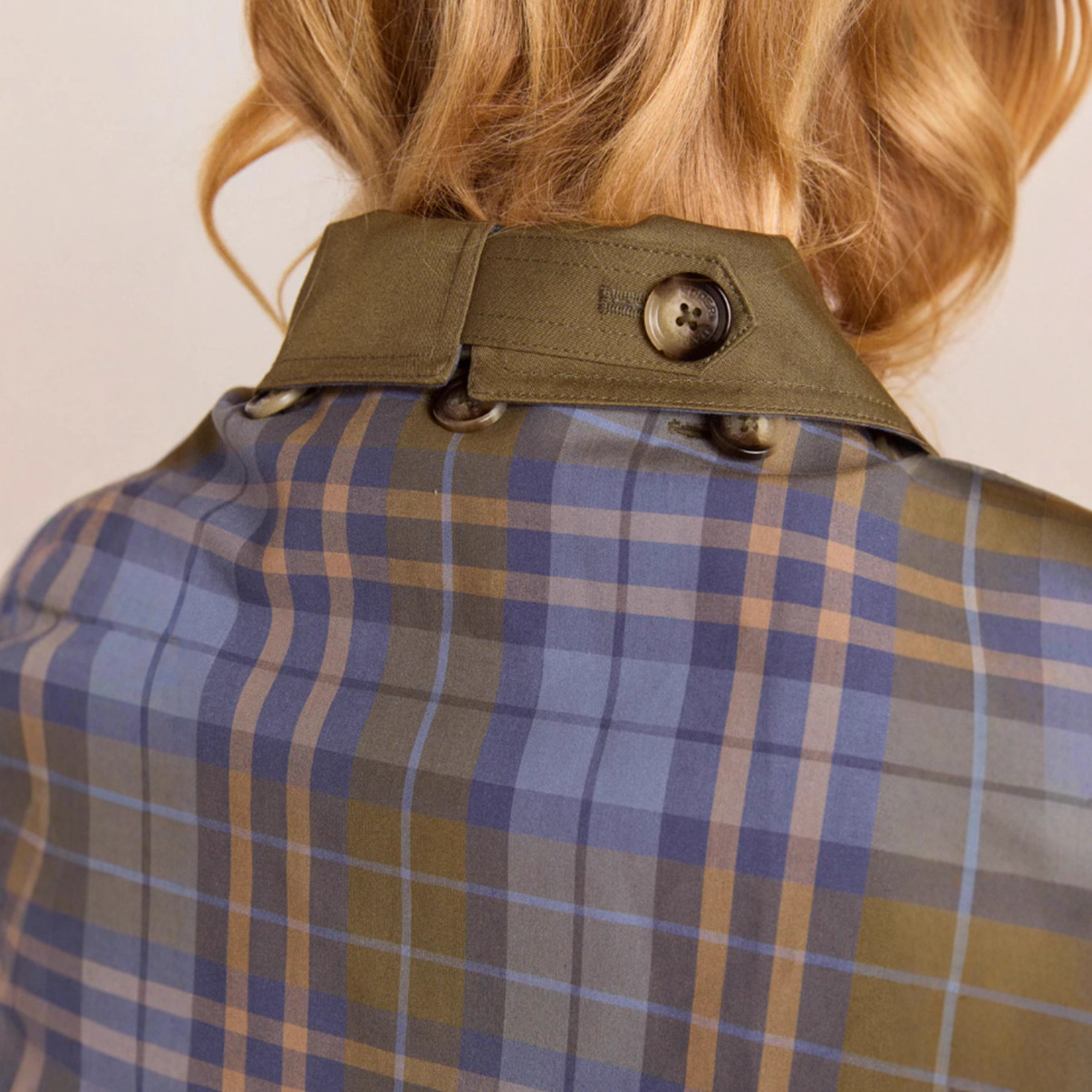 Women's Reversible Embroidered Jacket with Lapel Collar and Pockets