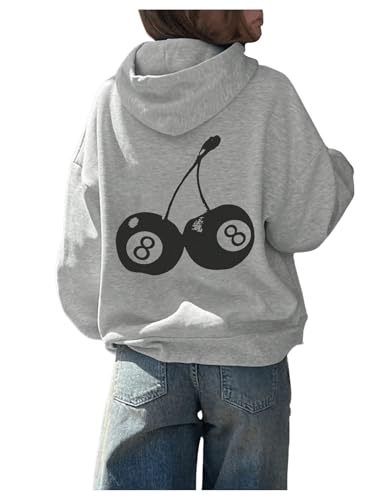 Women's Cherry Pool Letter Print Hoodie