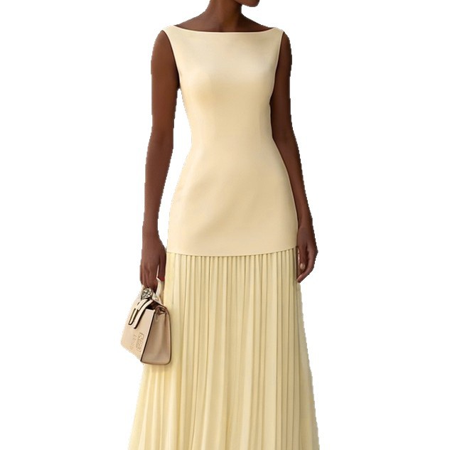 Solid Sleeveless Knit Vest and Midi Skirt Two-Piece Set