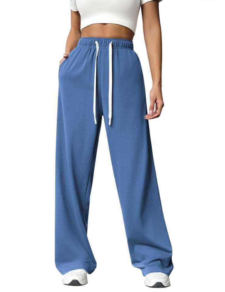 Women's Loose Straight Wide-Leg Athletic Casual Pants