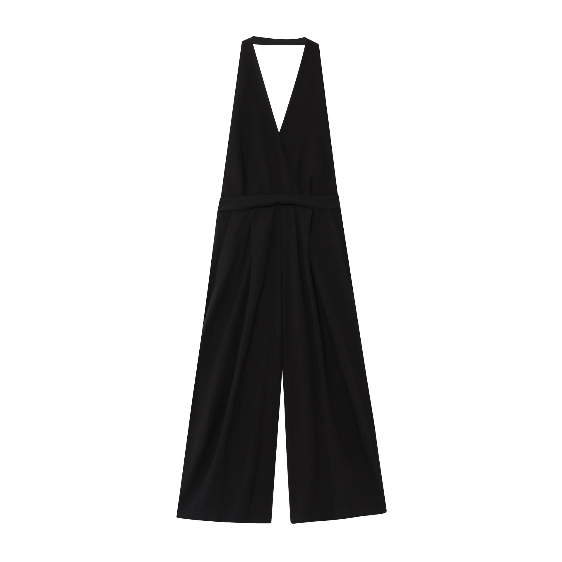 French-Style Halter Neck Jumpsuit for Women