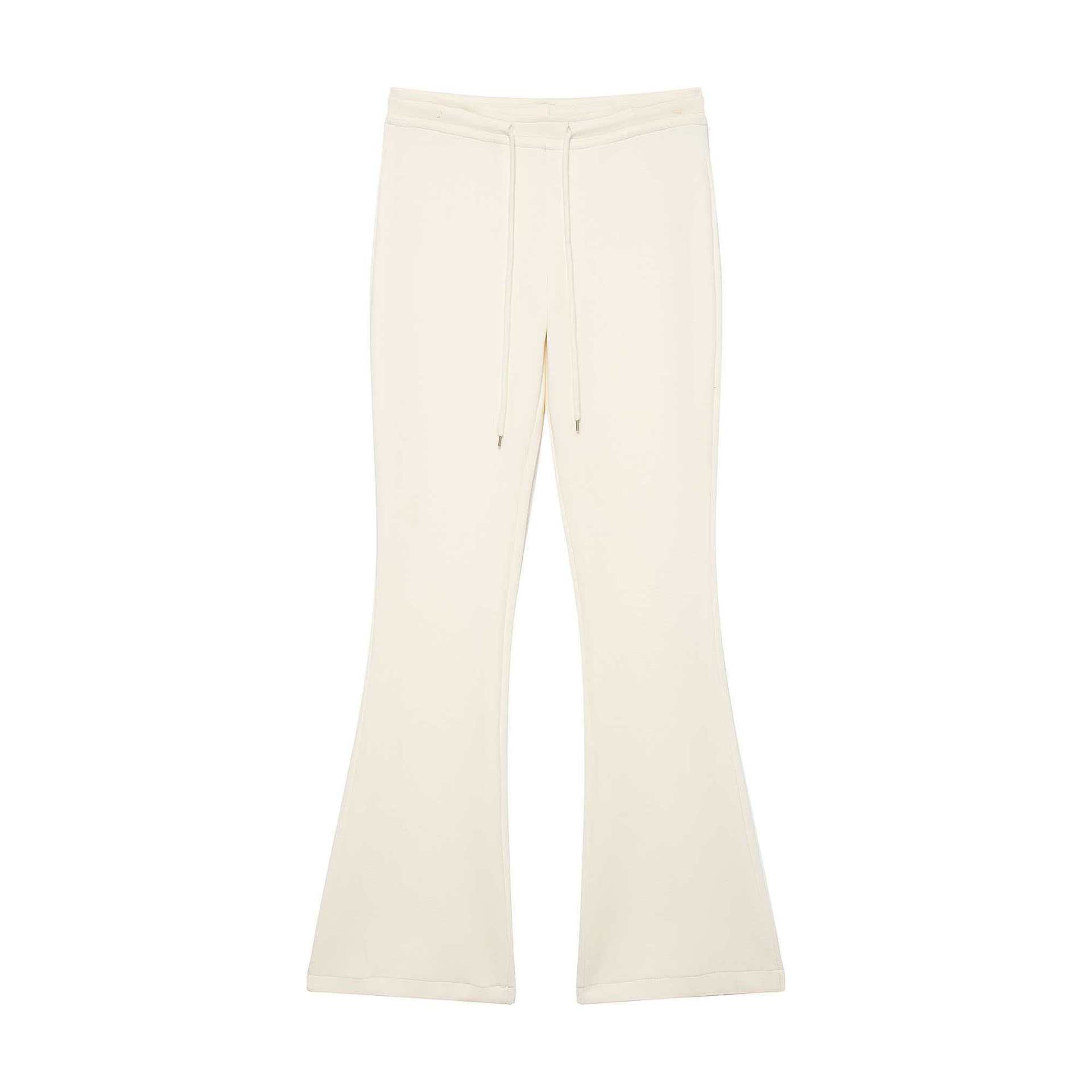 Women's High-Waist Adjustable Tie Flare Pants Casual