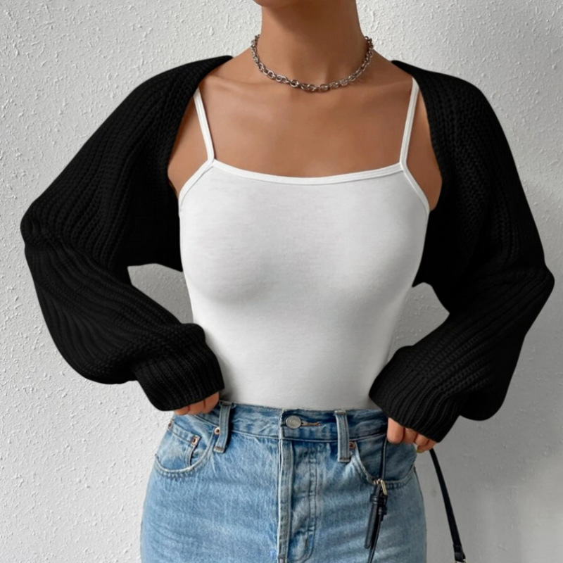 Ribbed Knit Open-Front Cardigan Sweater for Women