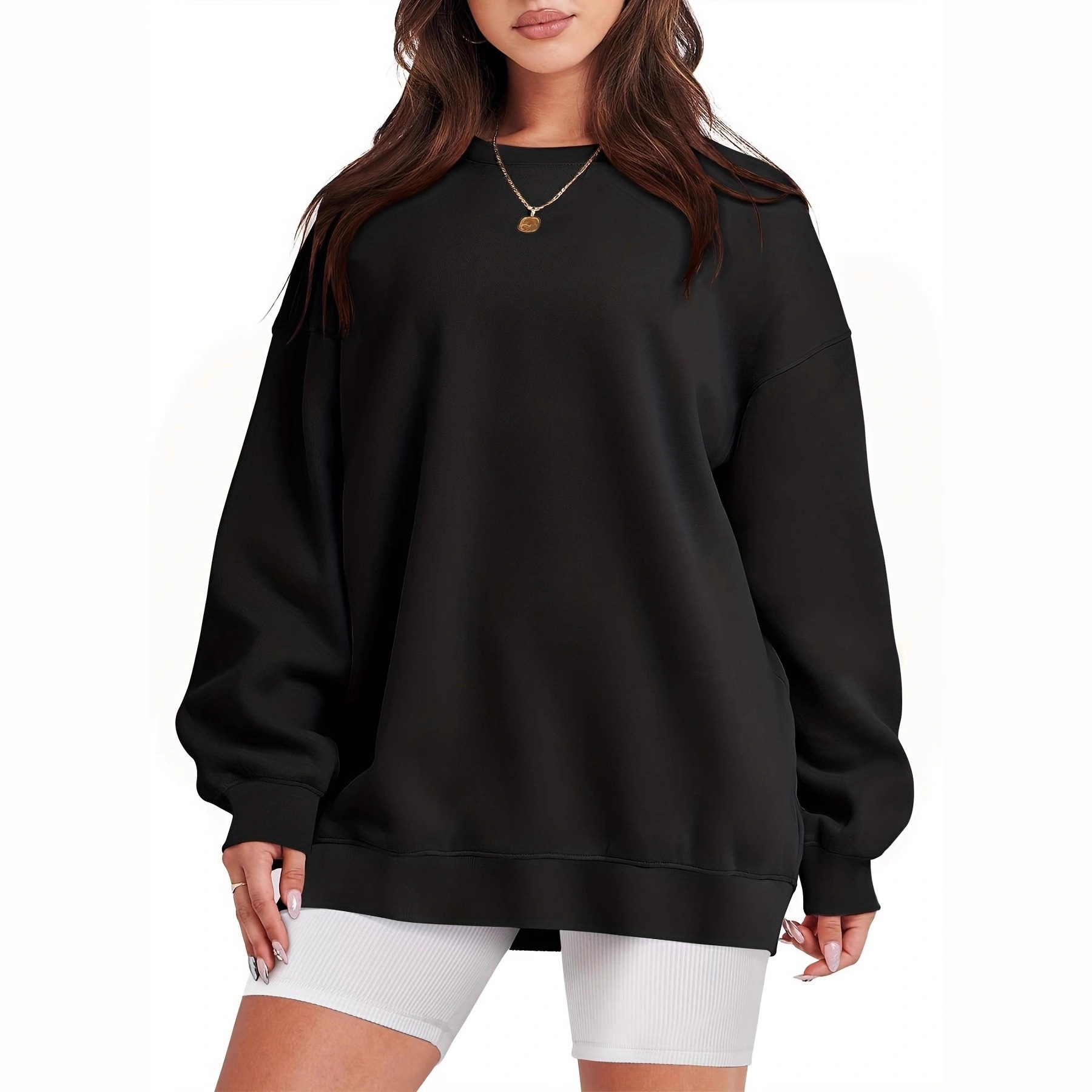 Women's Oversized Loose Crewneck Pullover Sweatshirt Long Sleeve