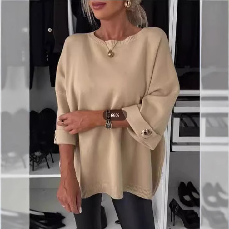 Women's Crewneck Pullover Casual Top