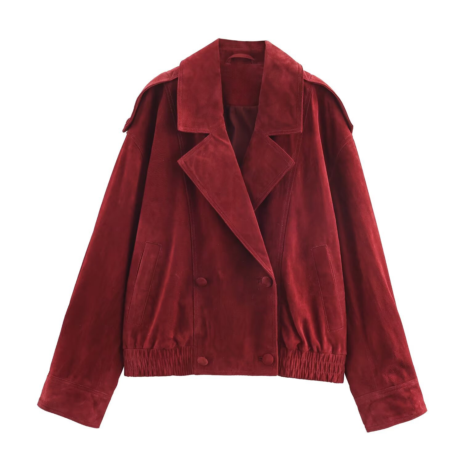 Women's Long Sleeve Blazer Coat with 3D Pattern